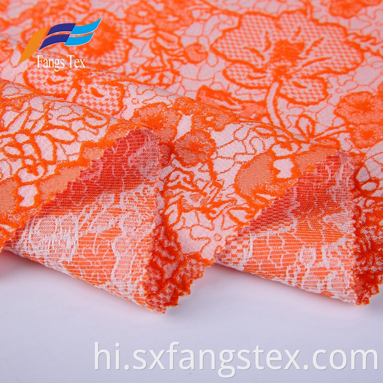 100% Polyester Flower Embroidered Ladies Suit Fabrics